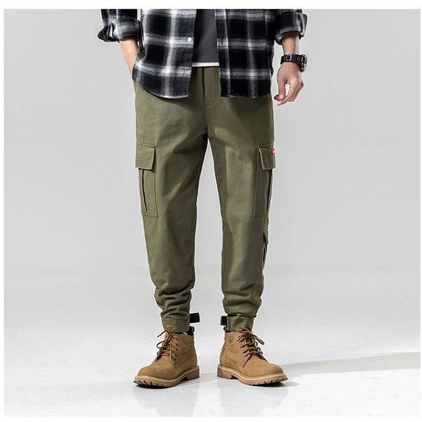 

spring new style plus size casual trousers, trousers, overalls, small feet, men's trousers, youth solid color wholesale, Black