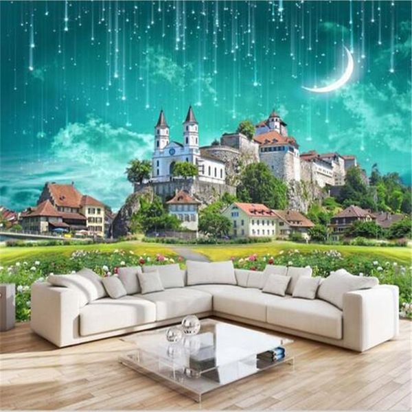 

wallpapers custom castle po for living room bedroom wall murals children walls 3d rolls flowers nature tree