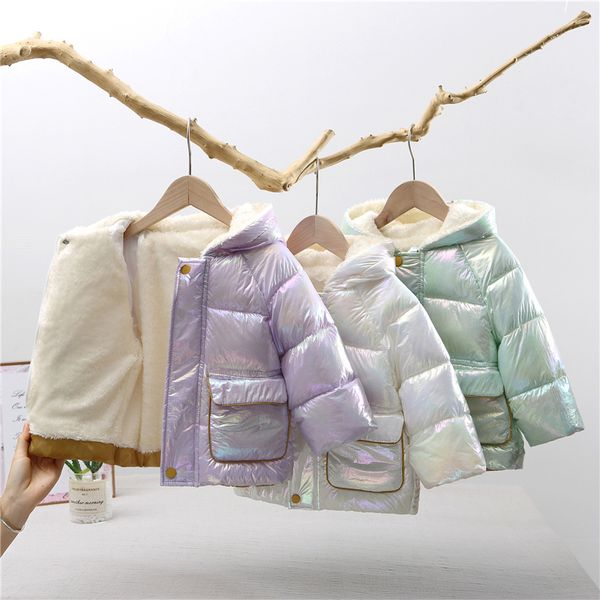 

warm and comfortable children's down jacket, Blue;gray