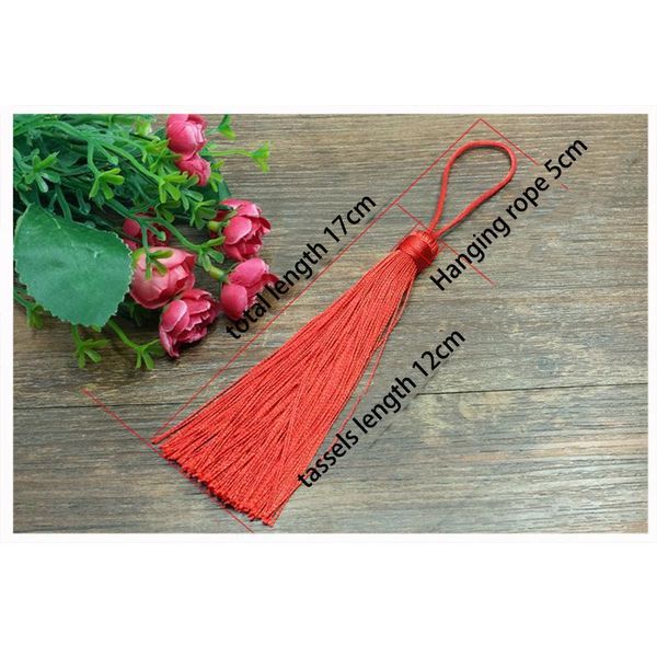 

2pcs lot 12cm tassel hanging rope silk fringe tassel decorative tassels for sewing curtains garment home decoration accessories h bbydnx