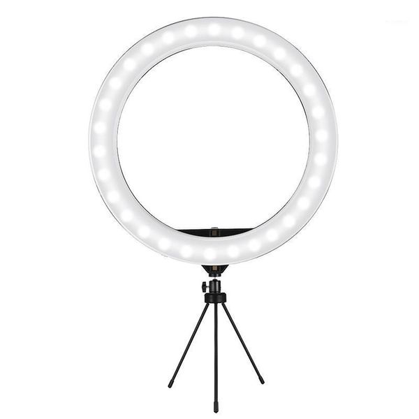 

flash heads 12inch selfie ring light led studio camera video live makeup lamp dimmable with desktripod1