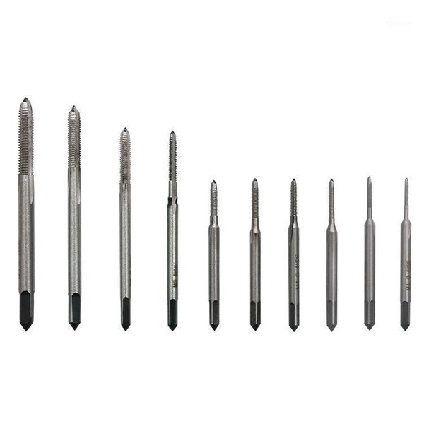 

10pcs/set micro machine screw taps m1-m3.5 mini clocks and watches tapping combination equipment tool set1