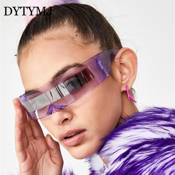 

sunglasses dytmyj 2021 funny futuristic wrap around monob costume mask novelty glasses halloween party ring decoration, White;black