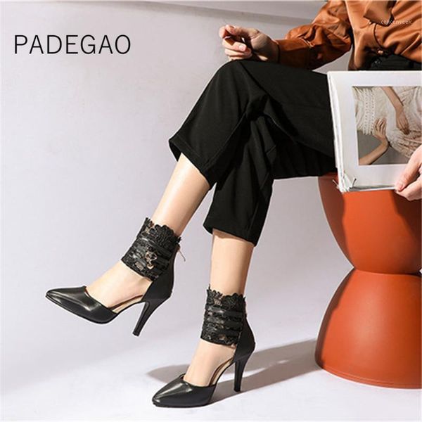 

sandals 2021 women lace woman luxury fashion elegant party shoes1, Black
