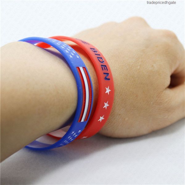 

wristband usa silicone biden bracelet print joe letters sport bangle amercia general election trump supporter bracelets d61811