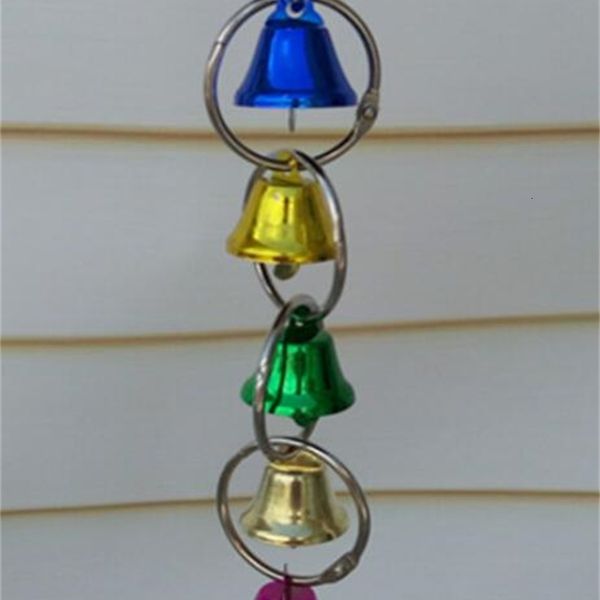 

hanging bird metal ring bell cage toys for parrot squirrel parakeet birds