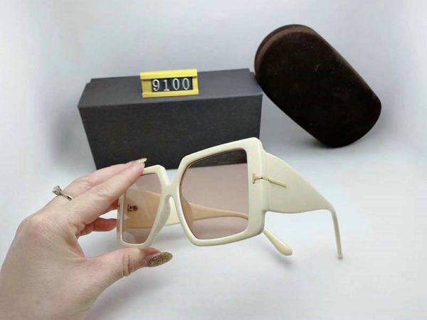 

new leisure personality sunglasses for man woman eyewear tom designer sunglasses uv400 ford fashion outdoor sunglasses 9100 high quali, White;black