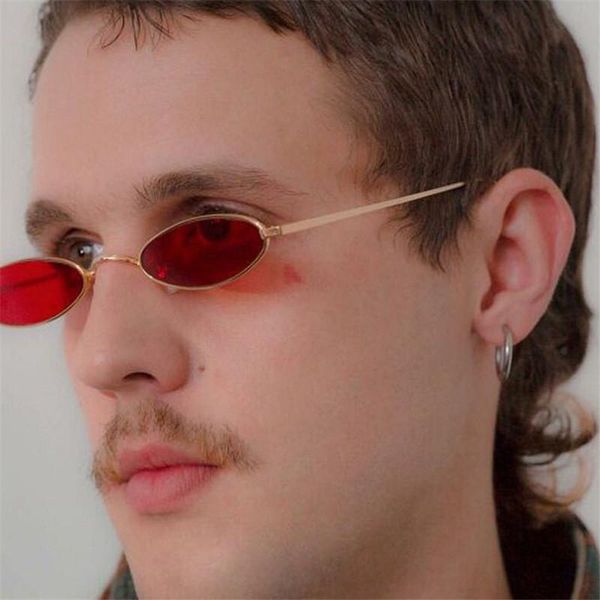 

2020 unusual retro sunglasses oval sun glasses for women fashion eyeglasses women designer vintage mirror male, White;black