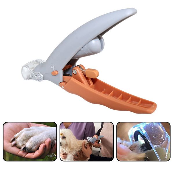 

pet nail clipper 5x magnification dog nail scissor safe pet grooming trimmer claw care tool led light dog nail trimmer