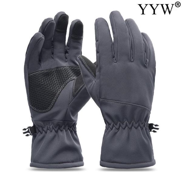 

ski gloves green 3colors thicken -30 degree anti-slip waterproof warm winter men male snowmobile motorcycle cold snow1