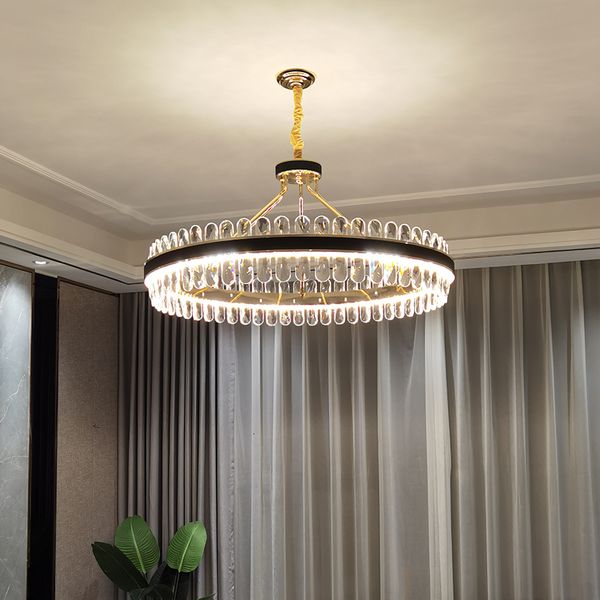 

chandelier modern minimalist atmosphere home restaurant crystal light luxury bedroom net red new room lamp i3q2