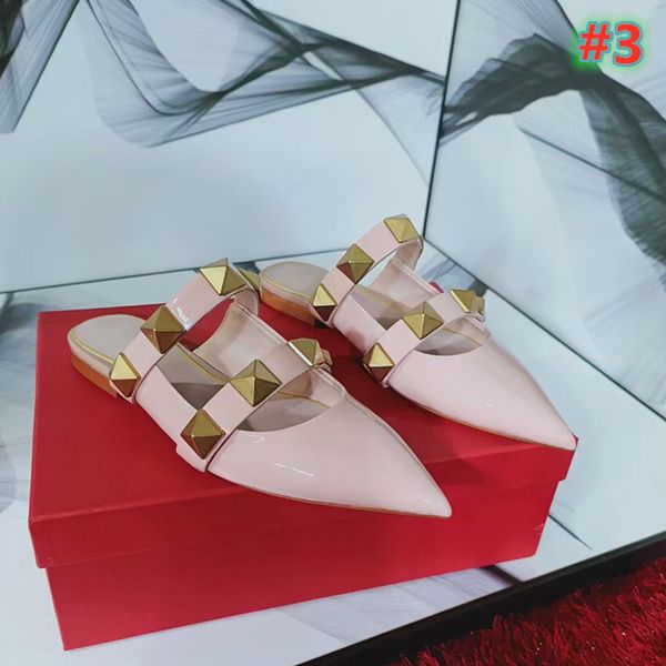 

designer's new pointed rivet sandals women's studded lace up dress shoes valentine's day shoes size 35-40 with box, Black