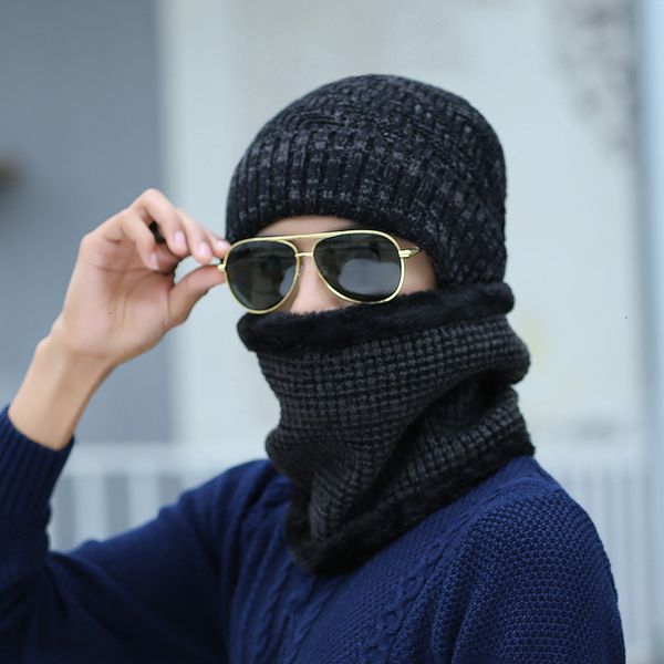 

new thick wool knitted hat with high in autumn and winter, Blue;gray