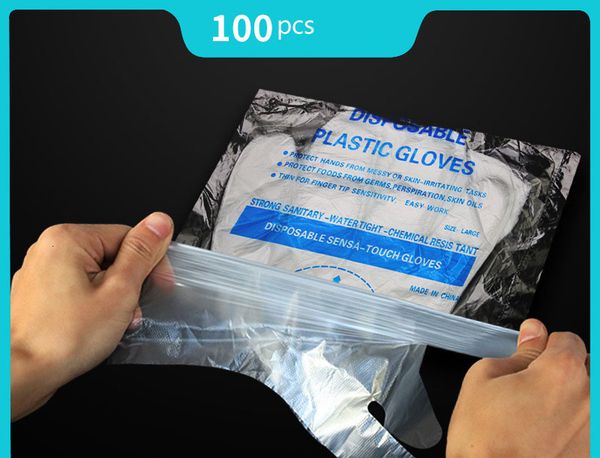 

kitchen food pe film catering housework disposable hygiene transparent gloves