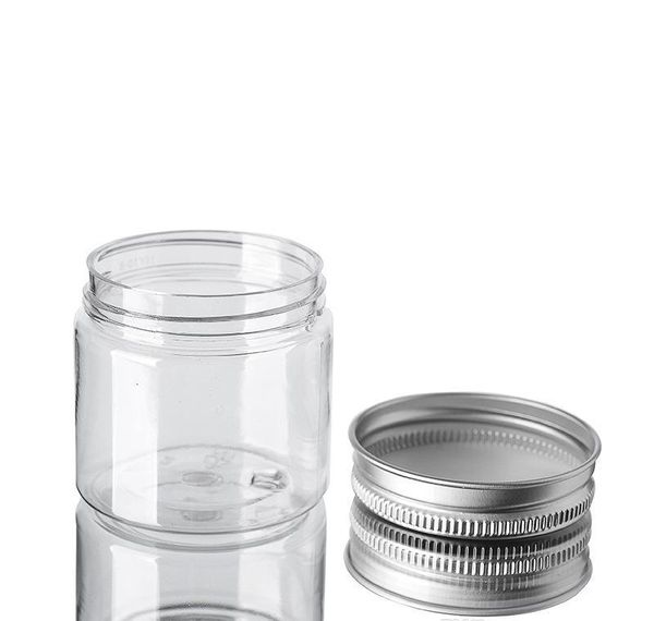 

30 40 50 60 80ml plastic jars transparent pet plastic storage cans boxes round bottle with plastic/ jllzfb soif