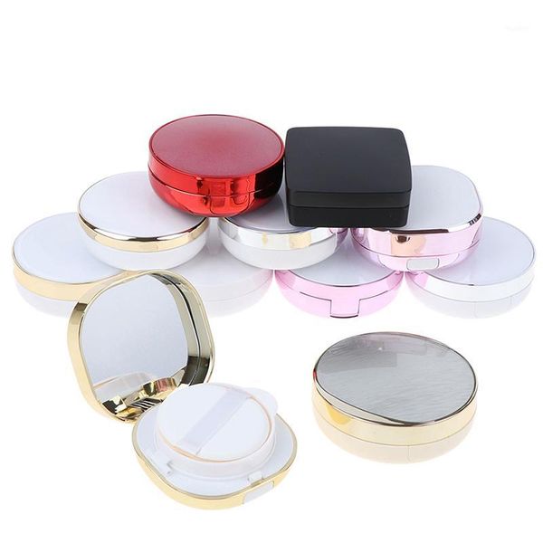 

1pcs empty diy air cushion puff box beauty make up case foundation bb cream sponge dispensing hold puff empty box1