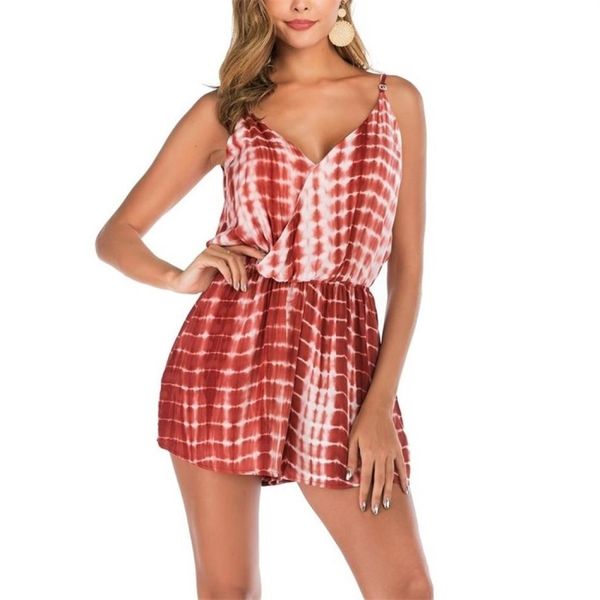 

bohemian summer short-sleeved jumpsuit, Tan;black