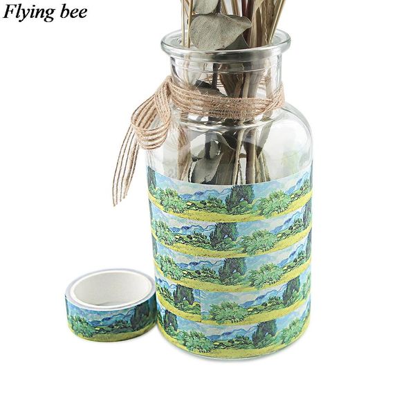 

2016 ngbee 15mmx5m landscape illustration washi tape decorative adhesive tape art tape diy stickers scrapbooking diary x0948 h