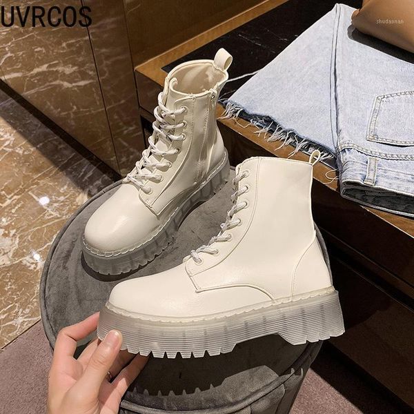 

boots women ankle fashion platform warm plush winter shoes woman thick bottom office lady casual daily footwear 20211, Black