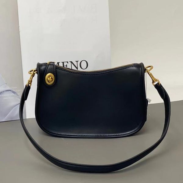 

shoulder bags small real leather baguette bag cow crossbody with 2 strap