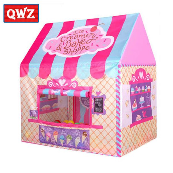 Qwz Toys Tende Tenda Boy Girl Girl Princess Castello Indoor Outdoor House Play Ball Pit Pool Playhouse per bambini Regalo LJ200923