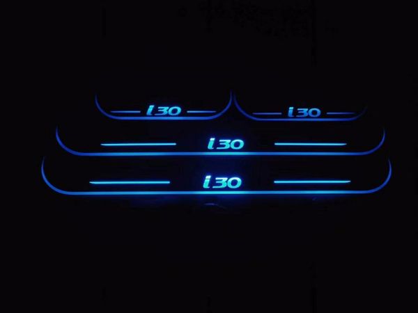 

osmrk led движущаяся дверь stath для i30 динамичная дверная дверная тарелка плоская подкладка накладки охранников течет / фиксированный свет