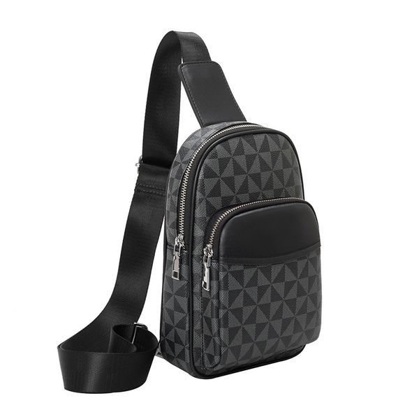 

designer fashion men chest bag handbag crossbody backpack shoulder bags satchels messenger black grid brown flower purse mobile phone storag