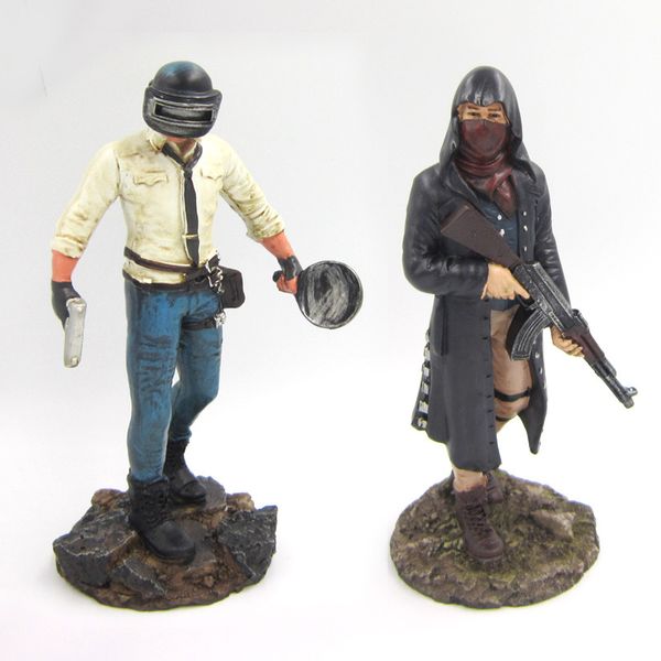 Oyun Film Oynatıcı Savaş Alanları Yiyorum Tavuk Pubg Action Figure Koleksiyon Model Kazanan Yemek Oyuncak