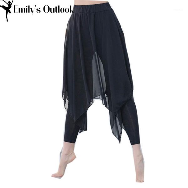 

skirted legging for women skorts tights comfortable modal capri black maxi skirt adults basic dancewear stretch waist plus size1, Black;red