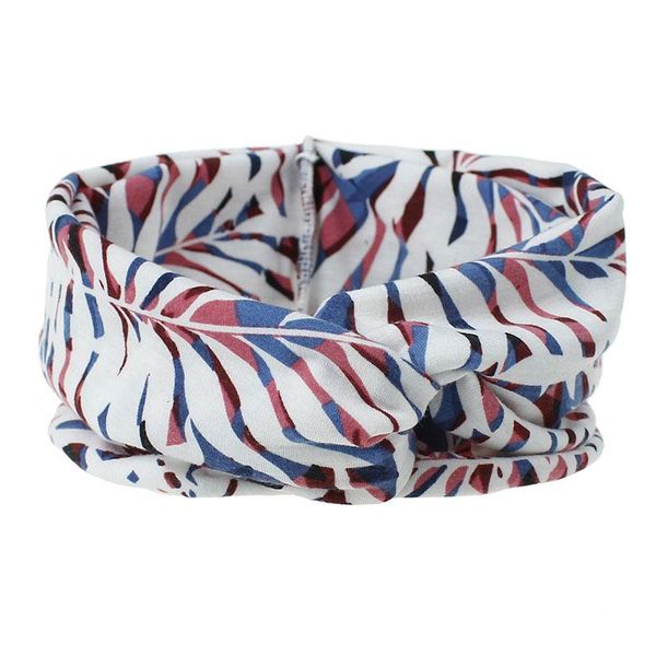 

bohe women cross knotted headband girls elastic stretch floral print hair ribbon wide hair band for sport yoga hair accessory q wmtwtq