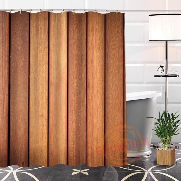 

shower curtains eco-friendly custom unique wood modern curtain bathroom with hooks for yourself h0220-88