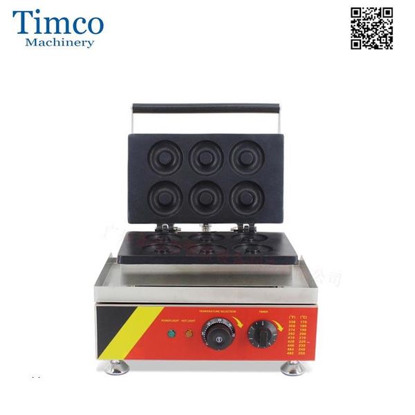 

bread makers donut making machine 6pcs flat rings manual electric doughnut maker