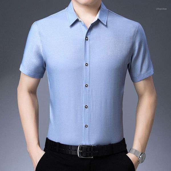 

summer of the new men short sleeves men leisure pure color business reversal young and middle age male sleeves1, White;black