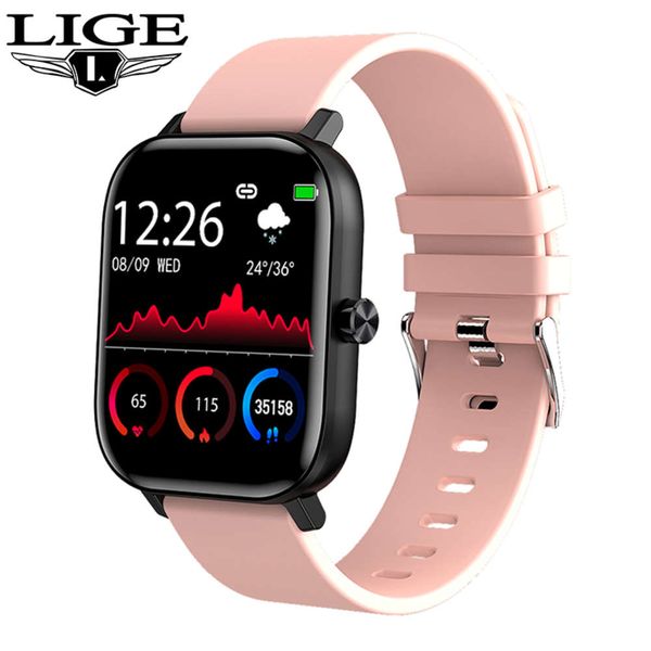 

lige - smart watch men women, touch device, heart rate and blood prsure control, suitable for android ios, 2020