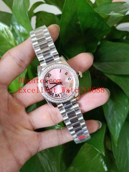 

9 selling bp factory 2813 movement ladies wristwatches 31 mm 279173 179174 179138 279178 stainless steel diamond bezel asia movement, Slivery;brown