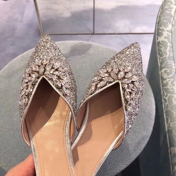 

luxury 2020 women's summer new drill slippers sheepskin material leather soles formal shoes slippers fashion versatile size 35-40, Black