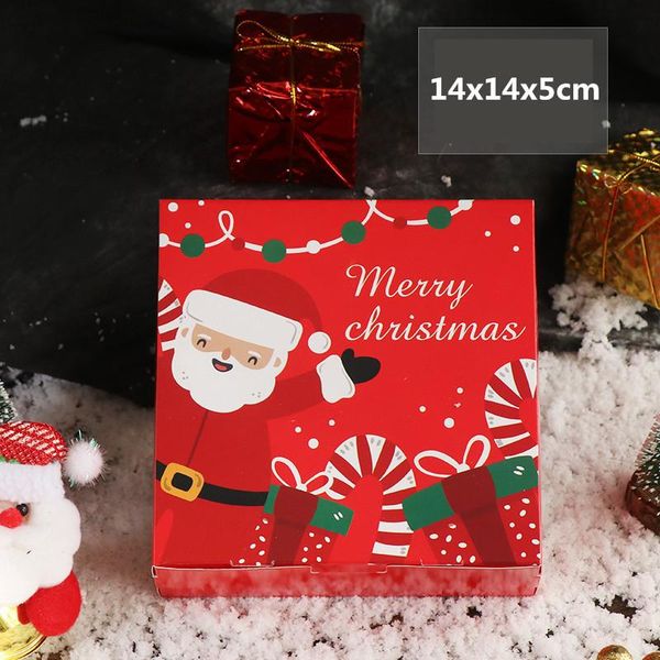 

stobag 10шт рождеством paper box санта-клауса зеленый красный бисквит конфетов для вечеринок для детей сувениры подарочные коробки bbyhmj sp