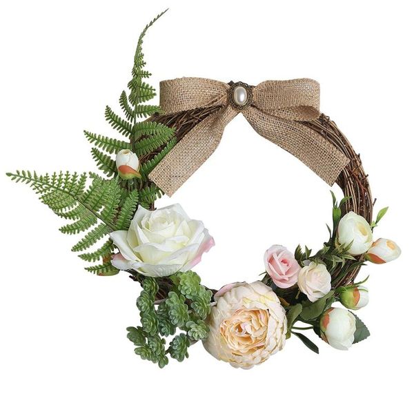 

decorative flowers & wreaths rose wreath artificial flower for door decors weddings parties and home decorations