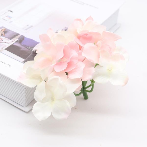 

5pcs lot amazing colorful decorative flower for wedding party luxury artificial hydrangea silk diy flower decoration for home jllazc