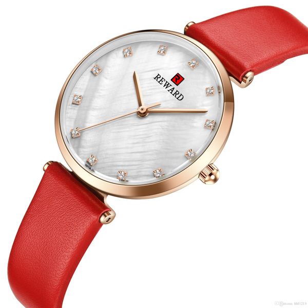 

2020 ladies watch explosion models high end quartz ladies watch women s belt ins tide brand female gift rd23002l, Slivery;brown