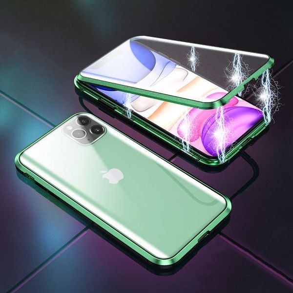 

шкаф для iphone 11 se 2020 чехол двойной боковой стеклянный магнитный металлический чехол для iphone xr xs max x 8 h jlllqo
