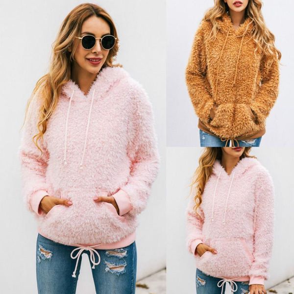 

women's hoodies & sweatshirts pocket lace-up long sleeves friends goth hoodie plus size harajuku vintage oversize women clothing 2021 s, Black