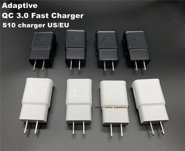 

qc 3.0 fast charger us/eu/uk 5v 2a quick charge travel adapter ep-ta200 for samsung galaxy s10 charger s8 s9 plus s6 7 edge a3 a5 a7 note 8