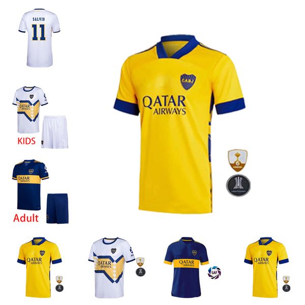 

2021 boca juniors soccer jersey home away boca juniors gago osvaldo carlitos perez de rossi tevez pavon jrs men+kids football shirt, Black;yellow