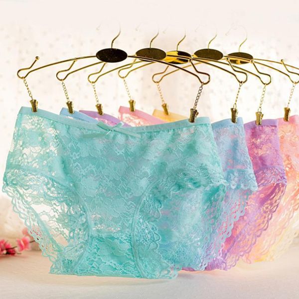 

new arrival women panties ultra-thin hollow underwear women low rise transparent lace panties breathable lingerie, Black;pink