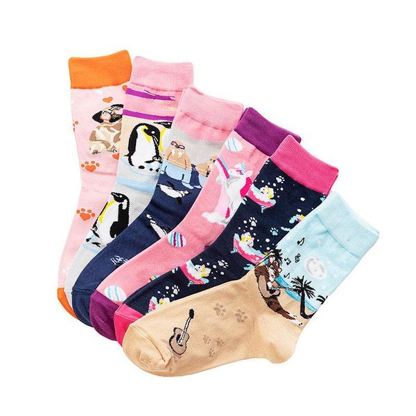 

men's socks stockings for men and women with autumn comfortable cotton cartoon manufacturers selling restoring ancient ways, Black