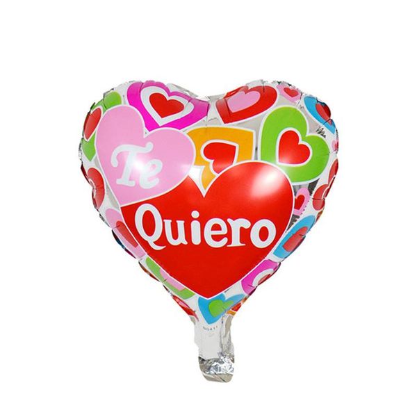 

10pcs 10inch spanish te amo i love you foil balloons decoration kids toys wedding mother's day valentine's day gifts air globos wm