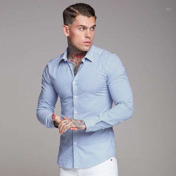 

street style men's casual long sleeve shirt with easy press, slim, elastic, quick dry, breathable sports men casual shirt1, White;black