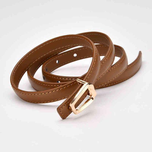 

waistbands belts new leather thin belt women's fashion with skirt simple trendy trouser korean, Black;brown