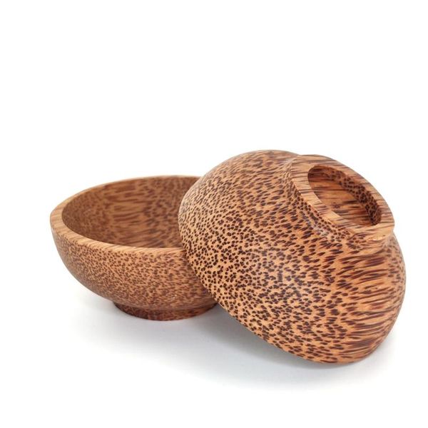 

bowls novel superior coconut bowl natural seasoning hand-made anti scalding steak gravy mustard soy sauce handicraft wood
